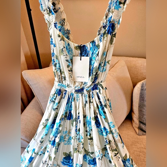 Spell and the Gypsy Collective Rose Garden Strappy Soirée Gown Midi dress (NWT) - Picture 10 of 11